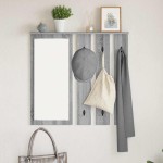 vidaXL Răcător de paltoane montat pe perete sonoma gri 84 x 10 x 80 cm vidaXL Răcător de paltoane montat pe perete sonoma gri 84 x 10 x 80 cm