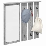 vidaXL Răcător de paltoane montat pe perete sonoma gri 84 x 10 x 80 cm vidaXL Răcător de paltoane montat pe perete sonoma gri 84 x 10 x 80 cm