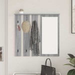 vidaXL Răcător de paltoane montat pe perete sonoma gri 84 x 10 x 80 cm vidaXL Răcător de paltoane montat pe perete sonoma gri 84 x 10 x 80 cm