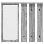 vidaXL Răcător de paltoane montat pe perete sonoma gri 84 x 10 x 80 cm vidaXL Răcător de paltoane montat pe perete sonoma gri 84 x 10 x 80 cm