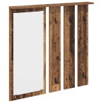 vidaXL Răcător de paltoane montat pe perete Lemn vechi 84 x 10 x 80 cm vidaXL Răcător de paltoane montat pe perete Lemn vechi 84 x 10 x 80 cm