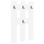 vidaXL Răcător de paltoane montat pe perete Alb 65 x 3 x 100 cm