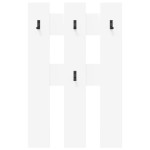 vidaXL Răcător de paltoane montat pe perete Alb 65 x 3 x 100 cm