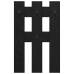 vidaXL Răcător de paltoane montat pe perete Pe perete Stejar negru