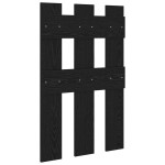 vidaXL Răcător de paltoane montat pe perete Pe perete Stejar negru