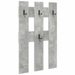 vidaXL Răcător de paltoane montat pe perete Gri beton 65 x 3 x 100 cm