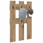 vidaXL Răcător de paltoane montat pe perete Pe perete stejar artizanal