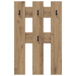 vidaXL Răcător de paltoane montat pe perete Pe perete stejar artizanal