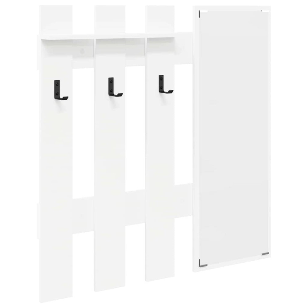 vidaXL Răcător de paltoane montat pe perete Alb 100 x 10 x 100 cm