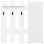 vidaXL Răcător de paltoane montat pe perete Alb 100 x 10 x 100 cm