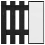 vidaXL Răcător de paltoane montat pe perete Pe perete Stejar negru vidaXL Răcător de paltoane montat pe perete Pe perete Stejar negru
