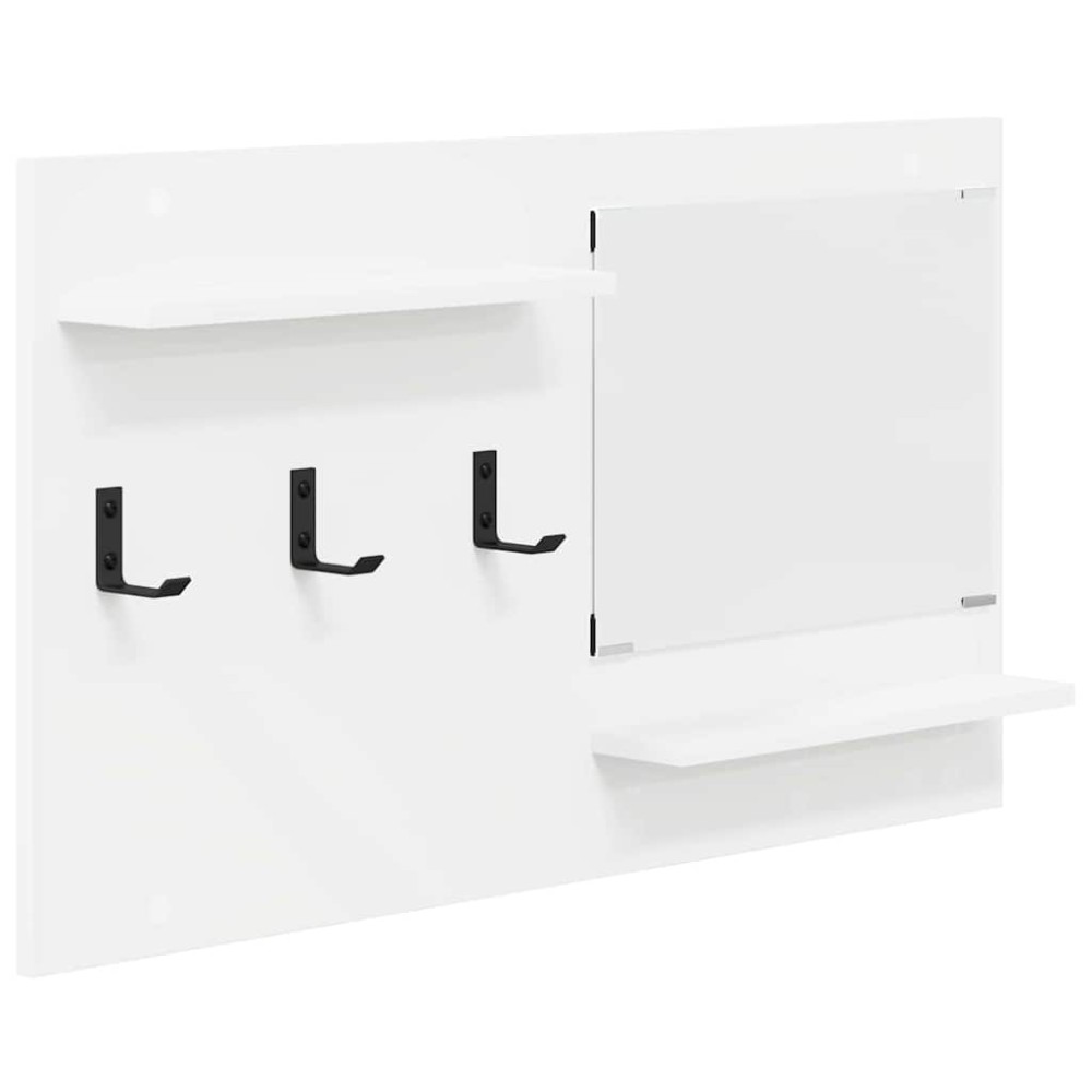 vidaXL Răcător de paltoane montat pe perete Alb 90 x 10 x 50 cm