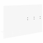 vidaXL Răcător de paltoane montat pe perete Alb 90 x 10 x 50 cm