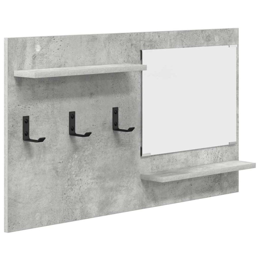 vidaXL Răcător de paltoane montat pe perete Gri beton 90 x 10 x 50 cm