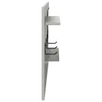 vidaXL Răcător de paltoane montat pe perete Gri beton 90 x 10 x 50 cm vidaXL Răcător de paltoane montat pe perete Gri beton 90 x 10 x 50 cm