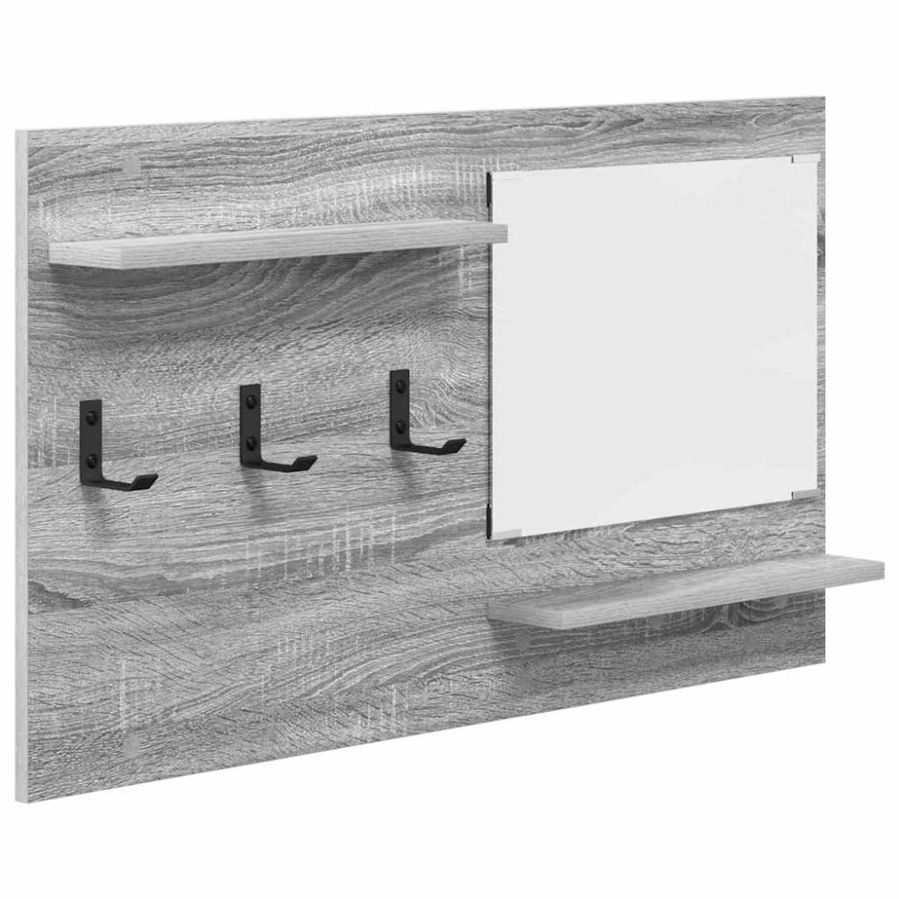 vidaXL Răcător de paltoane montat pe perete sonoma gri 90 x 10 x 50 cm