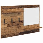 vidaXL Răcător de paltoane montat pe perete Lemn vechi 90 x 10 x 50 cm vidaXL Răcător de paltoane montat pe perete Lemn vechi 90 x 10 x 50 cm