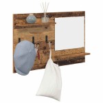 vidaXL Răcător de paltoane montat pe perete Lemn vechi 90 x 10 x 50 cm vidaXL Răcător de paltoane montat pe perete Lemn vechi 90 x 10 x 50 cm