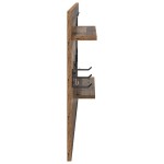 vidaXL Răcător de paltoane montat pe perete Lemn vechi 90 x 10 x 50 cm vidaXL Răcător de paltoane montat pe perete Lemn vechi 90 x 10 x 50 cm