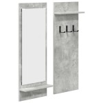 vidaXL Răcător de paltoane montat pe perete Gri beton 70 x 10 x 90 cm vidaXL Răcător de paltoane montat pe perete Gri beton 70 x 10 x 90 cm