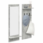 vidaXL Răcător de paltoane montat pe perete Gri beton 70 x 10 x 90 cm vidaXL Răcător de paltoane montat pe perete Gri beton 70 x 10 x 90 cm