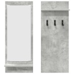 vidaXL Răcător de paltoane montat pe perete Gri beton 70 x 10 x 90 cm vidaXL Răcător de paltoane montat pe perete Gri beton 70 x 10 x 90 cm