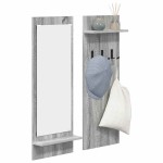 vidaXL Răcător de paltoane montat pe perete sonoma gri 70 x 10 x 90 cm vidaXL Răcător de paltoane montat pe perete sonoma gri 70 x 10 x 90 cm