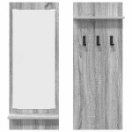 vidaXL Răcător de paltoane montat pe perete sonoma gri 70 x 10 x 90 cm vidaXL Răcător de paltoane montat pe perete sonoma gri 70 x 10 x 90 cm