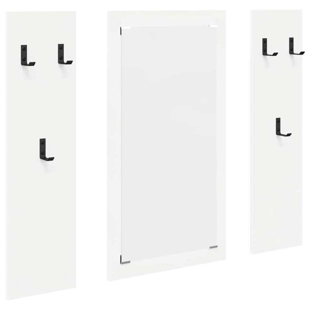 vidaXL Răcător de paltoane montat pe perete Alb 96 x 1.5 x 90 cm