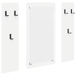 vidaXL Răcător de paltoane montat pe perete Alb 96 x 1.5 x 90 cm