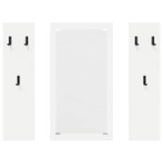 vidaXL Răcător de paltoane montat pe perete Alb 96 x 1.5 x 90 cm
