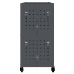 vidaXL Cărucior pentru unelte cu raft Manual Antracit 75 x 35 x 73 cm