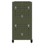 vidaXL Cărucior pentru unelte cu raft cu roata Olivengrønn 75 x 35 x 73 cm vidaXL Cărucior pentru unelte cu raft cu roata Olivengrønn 75 x 35 x 73 cm