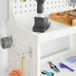 vidaXL Cărucior pentru unelte cu raft cu roata Alb 65 x 35 x 111 cm