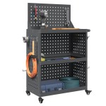 vidaXL Cărucior pentru unelte cu raft cu roata cu depozitare Manual Antracit 65 x 35 x 111 cm vidaXL Cărucior pentru unelte cu raft cu roata cu depozitare Manual Antracit 65 x 35 x 111 cm