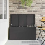 vidaXL Cutie de depozitare exterioară Negru 100 x 50.5 x 50 cm vidaXL Cutie de depozitare exterioară Negru 100 x 50.5 x 50 cm
