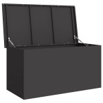 vidaXL Cutie de depozitare exterioară Negru 100 x 50.5 x 50 cm vidaXL Cutie de depozitare exterioară Negru 100 x 50.5 x 50 cm