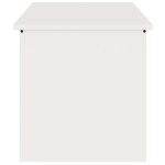 vidaXL Cutie de depozitare exterioară Alb 100 x 50,5 x 50 cm Oțel