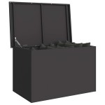 vidaXL Cutie de depozitare exterioară Negru 80 x 50.5 x 50 cm vidaXL Cutie de depozitare exterioară Negru 80 x 50.5 x 50 cm
