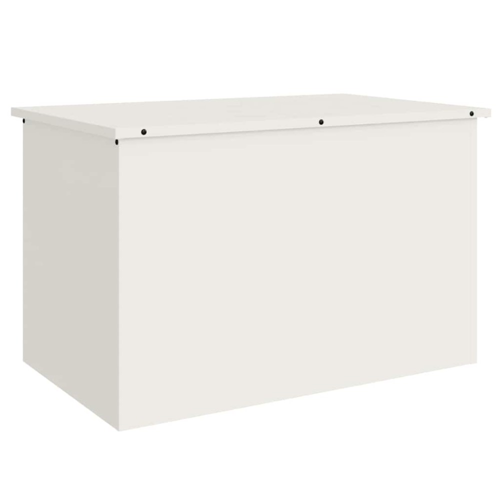 vidaXL Cutie de depozitare exterioară Alb 80 x 50.5 x 50 cm
