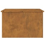 vidaXL Cutie de depozitare exterioară Ruginit 80 x 50,5 x 50 cm Oțel