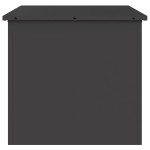 vidaXL Cutie de depozitare exterioară Negru 55 x 50,5 x 50 cm Oțel