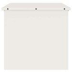 vidaXL Cutie de depozitare exterioară Alb 55 x 50,5 x 50 cm Oțel