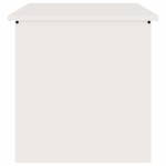 vidaXL Cutie de depozitare exterioară Alb 55 x 50,5 x 50 cm Oțel