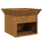 vidaXL Cuptor de foc Ruginit 50 x 50 x 40 cm vidaXL Cuptor de foc Ruginit 50 x 50 x 40 cm