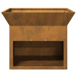 vidaXL Cuptor de foc Ruginit 50 x 50 x 40 cm vidaXL Cuptor de foc Ruginit 50 x 50 x 40 cm