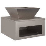 vidaXL Cuptor de foc Ruginit 50 x 50 x 40 cm