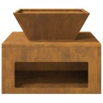 vidaXL Cuptor de foc Ruginit 50 x 50 x 40 cm