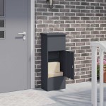 vidaXL Cutie pentru colet Antracit 44.5 x 29 x 110.5 cm Oțel vidaXL Cutie pentru colet Antracit 44.5 x 29 x 110.5 cm Oțel