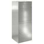 vidaXL Cutie pentru colet Negru 41 x 38 x 103 cm Oțel galvanizat vidaXL Cutie pentru colet Negru 41 x 38 x 103 cm Oțel galvanizat
